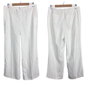 NWT Banana Republic Women's 12S Wide Leg Pant Trousers‎ Career Modal Minimalist